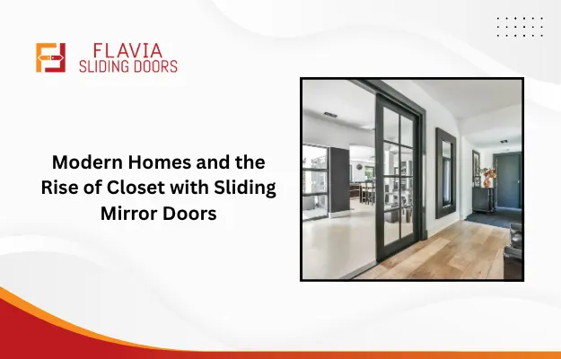 Closet with Sliding Mirror Doors